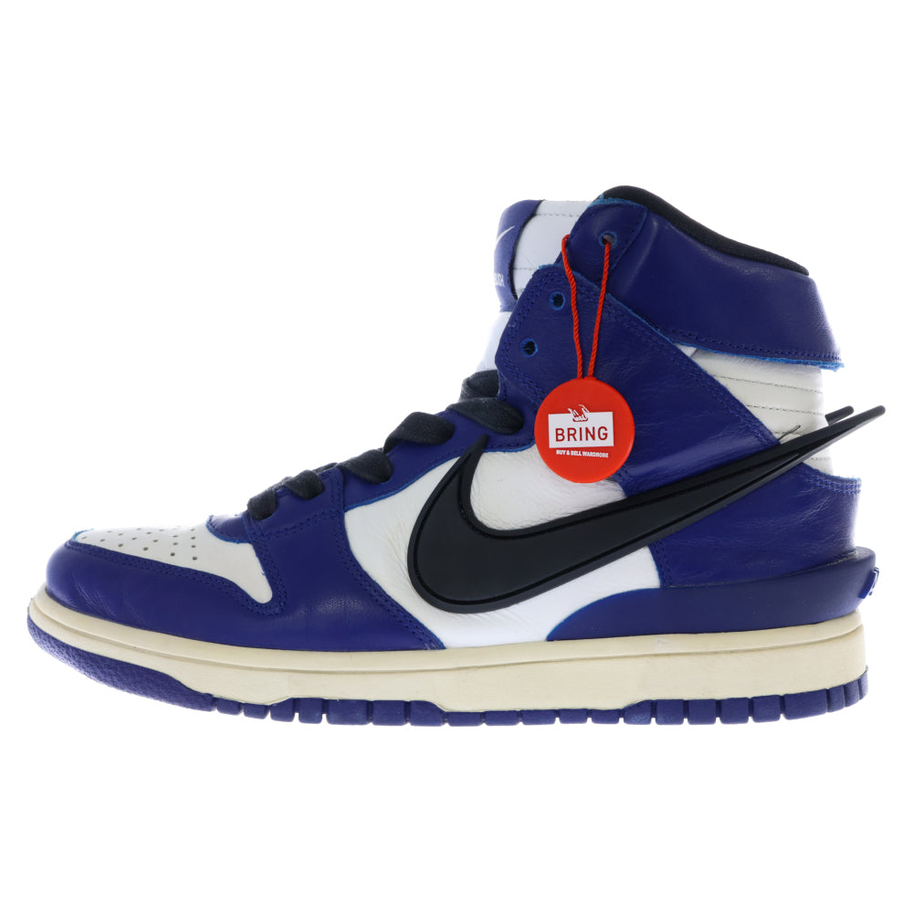 NIKE(ナイキ) ×AMBUSH DUNK HIGH Deep Royal アンブッシュ ダンク ディープロイヤル ハイカットスニーカー ホワイト/ブルー US6.5/24.5cm CU7544-400