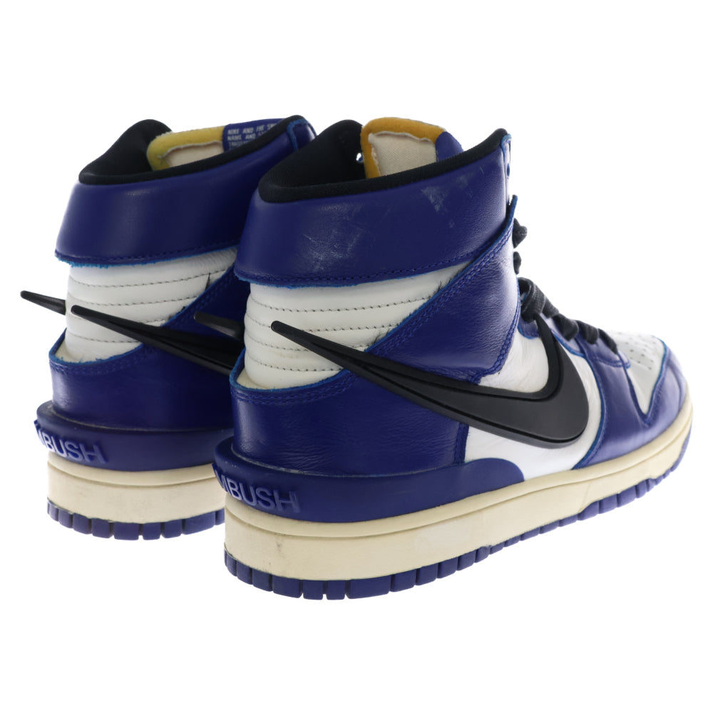 NIKE(ナイキ) ×AMBUSH DUNK HIGH Deep Royal アンブッシュ ダンク ディープロイヤル ハイカットスニーカー ホワイト/ブルー US6.5/24.5cm CU7544-400