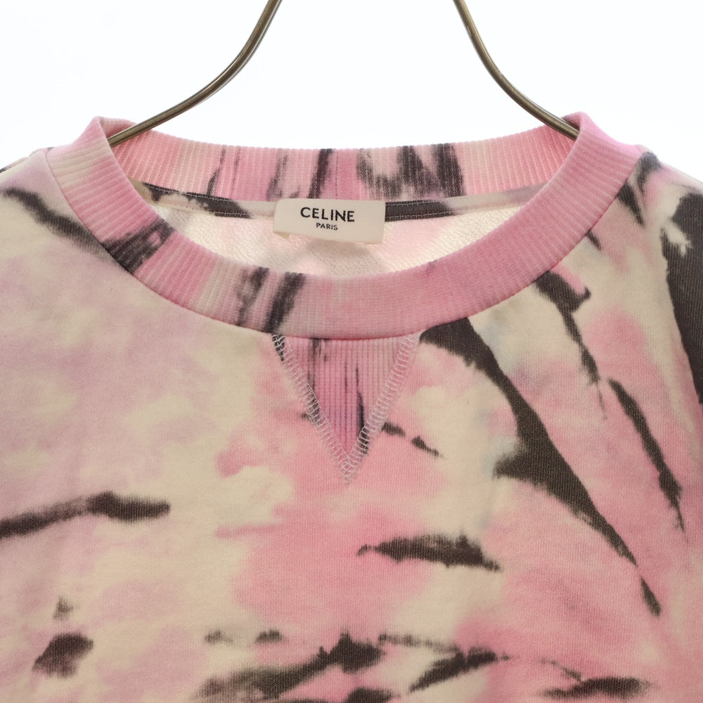 CELINE(セリーヌ) 23SS LOOSE TIE DYE SWEAT SHIRT タイダイ ルーズスウェットシャツ 2Y53C647V マルチカラー