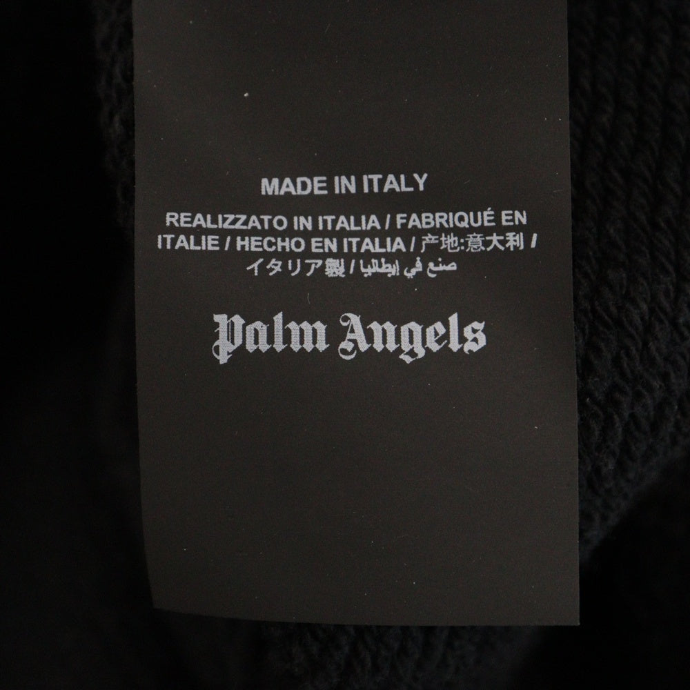 Palm Angels(パームエンジェルス) SKULL HOODIE スカルプリント プルオーバーパーカー ブラック