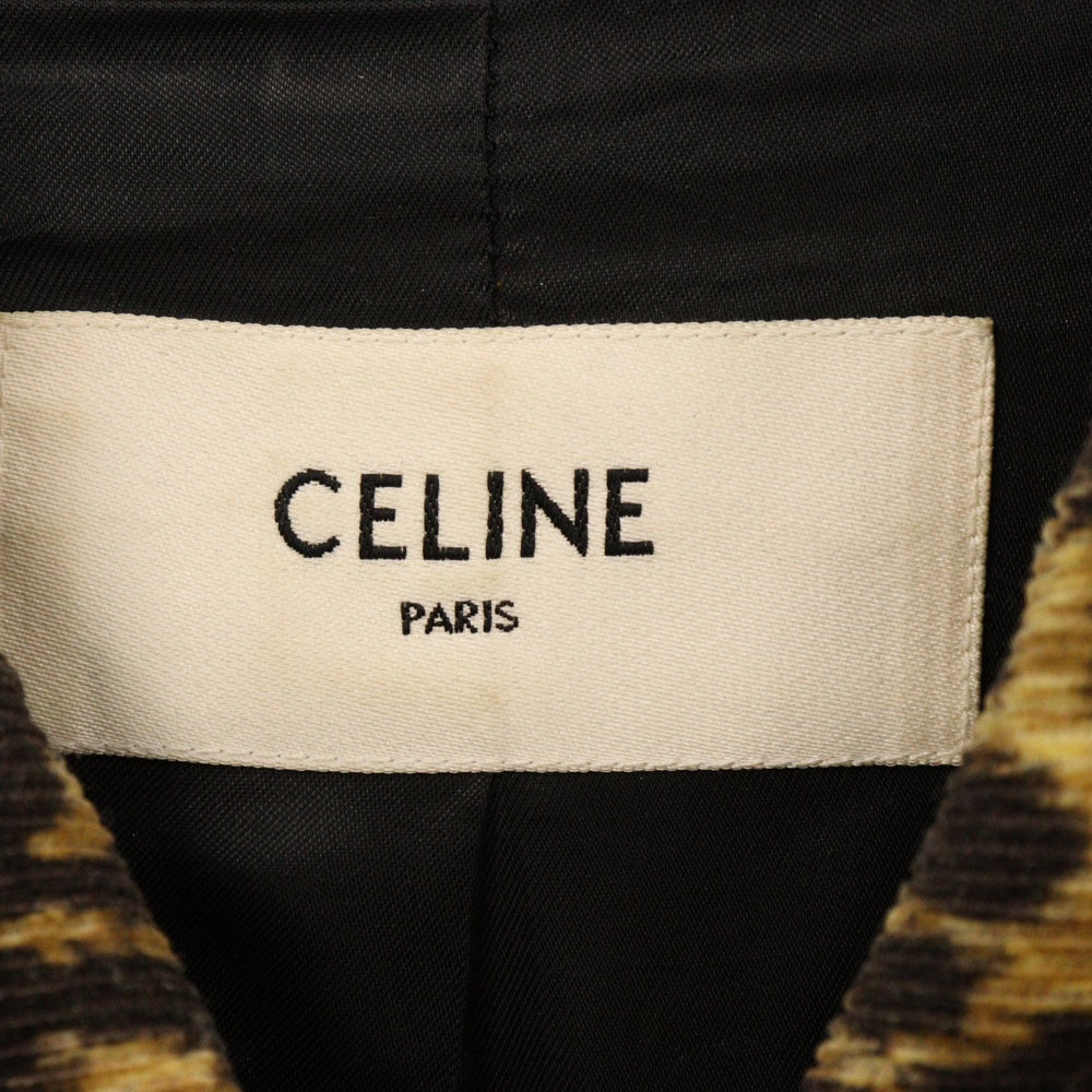 CELINE(セリーヌ) レオパード コーデュロイ テディ ブルゾン ジャケット 2V191223D レオパード