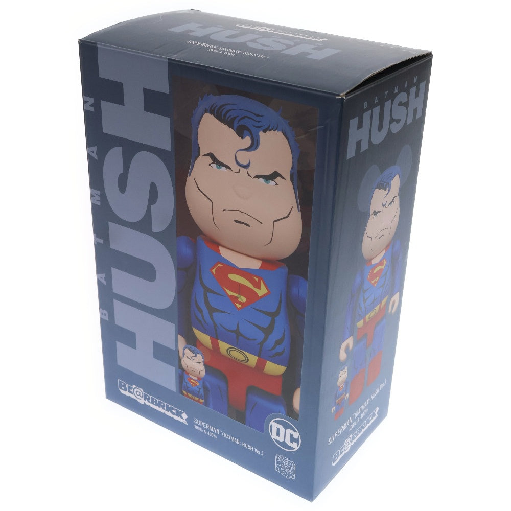 MEDICOM TOY(メディコムトイ) BE@RBRICK BATMAN HUSH Ver SUPERMAN ベアブリック スーパーマン ハッシュバージョン フィギュア ブルー 100% & 400%