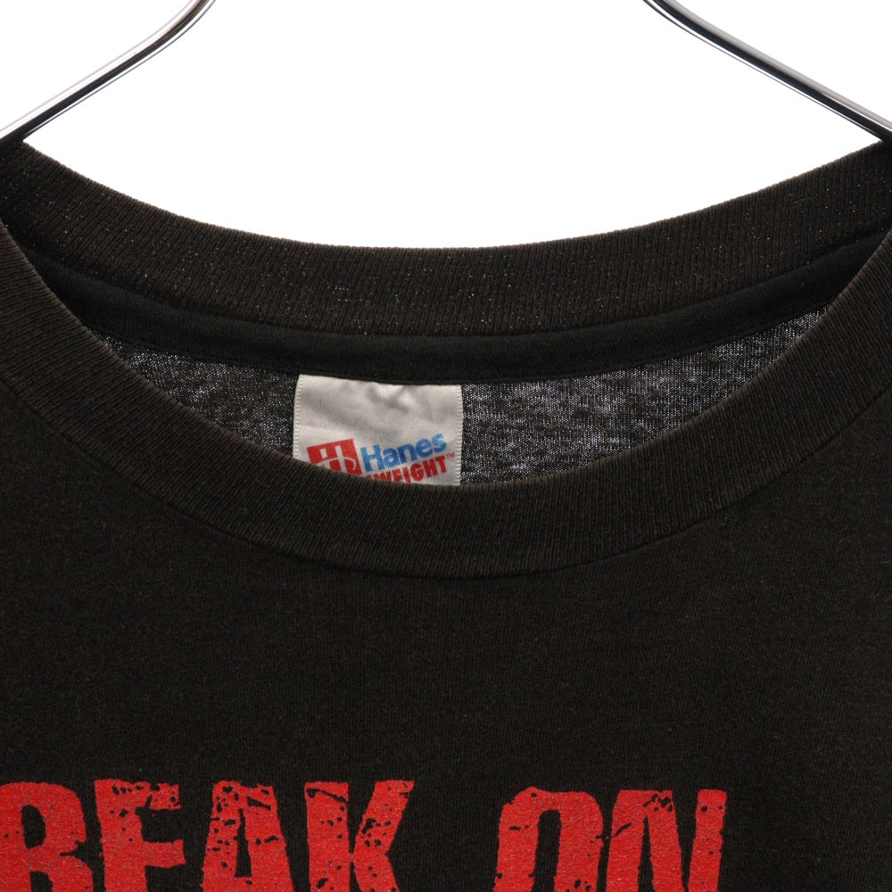 VINTAGE(ヴィンテージ) 90s THE DOORS BREAK ON THROUGH ザドアーズ ブレイクオンスルー 両面プリント Tシャツ HANESタグ 半袖カットソー ブラック