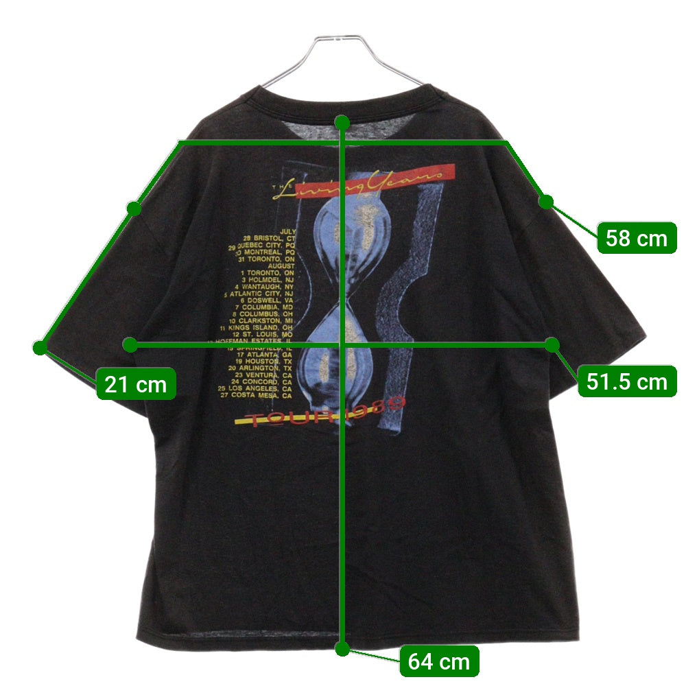 VINTAGE(ヴィンテージ) 90s MIKE AND THE MECHANIC TEE マイクアンドザメカニックス 両面プリント Tシャツ 半袖カットソー ブラック