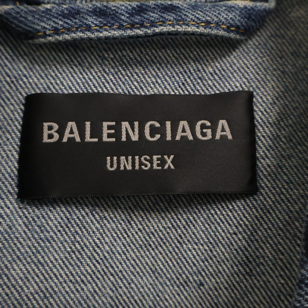 BALENCIAGA(バレンシアガ) 23AW GRAFFITI OVERSIZED JACKET IN LIGHT BLUE オーバーサイズド グラフティーデニムジャケット インディゴ 745048 TNW01
