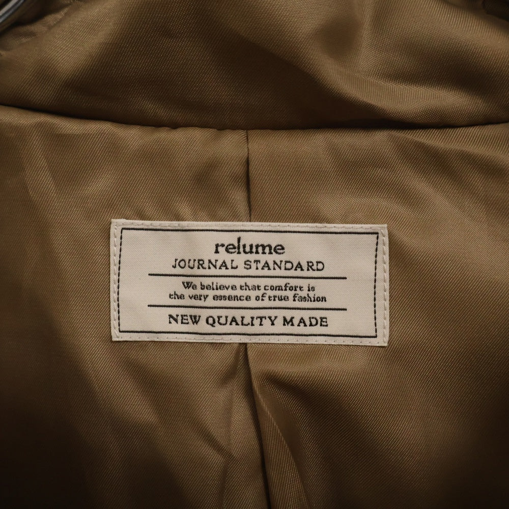 JOURNAL STANDARD relume(ジャーナルスタンダード レリューム) フーデッド ステンカラーコート ベージュ