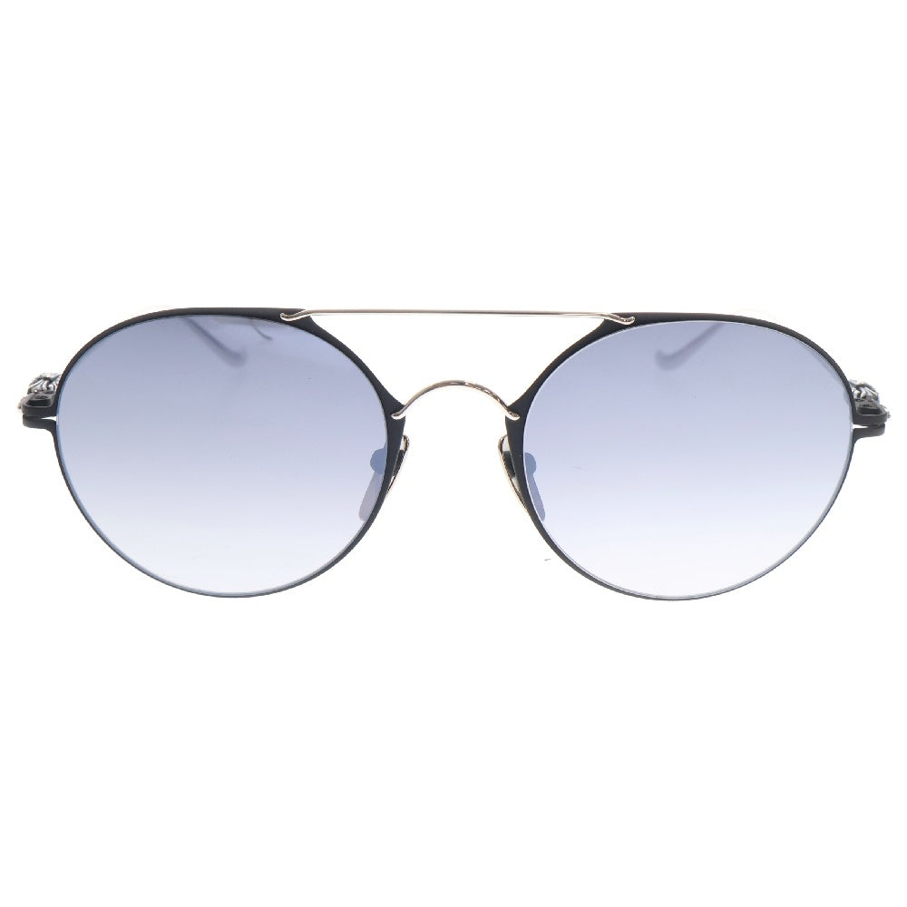 CHROME HEARTS(クロムハーツ) PAIRASS MBK/SS フローラル ダブルブリッジ カラーレンズ サングラス シルバー/ブラック