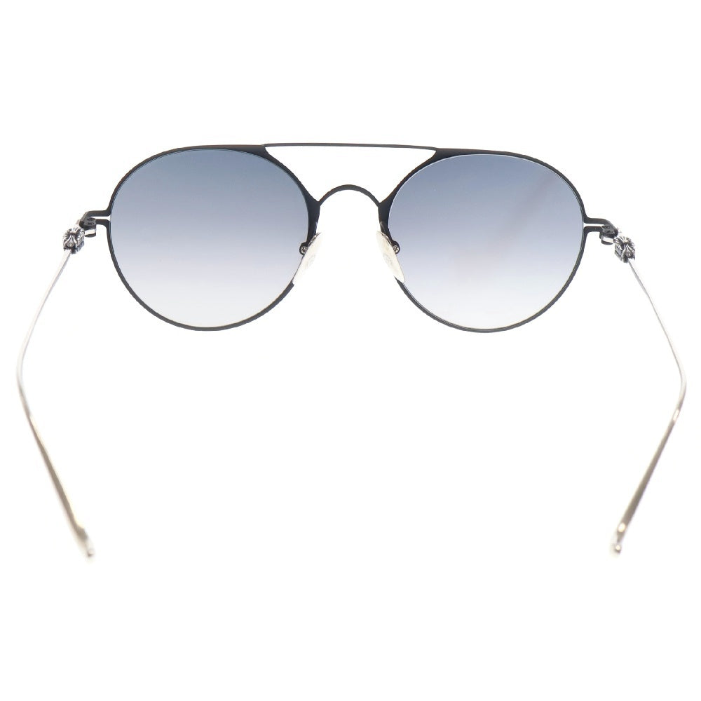 CHROME HEARTS(クロムハーツ) PAIRASS MBK/SS フローラル ダブルブリッジ カラーレンズ サングラス シルバー/ブラック