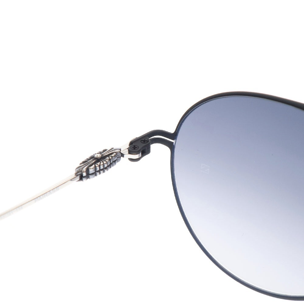 CHROME HEARTS(クロムハーツ) PAIRASS MBK/SS フローラル ダブルブリッジ カラーレンズ サングラス シルバー/ブラック