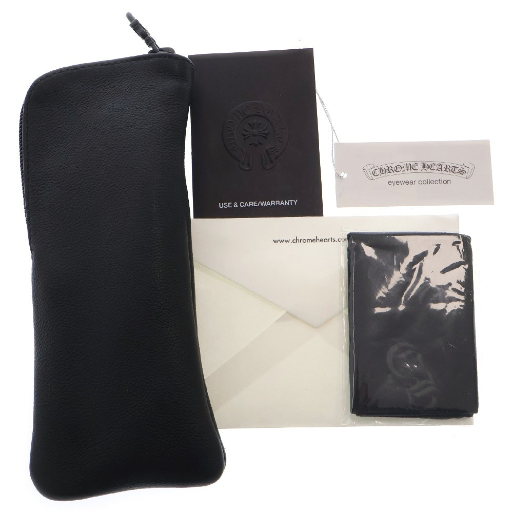 CHROME HEARTS(クロムハーツ) PAIRASS MBK/SS フローラル ダブルブリッジ カラーレンズ サングラス シルバー/ブラック
