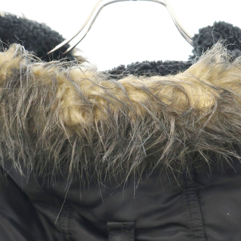 BALENCIAGA(バレンシアガ) MILITARY PARKA JACKET ミリタリー パーカー ファー フーデッド コート ジャケット 751730 TM013 ブラック