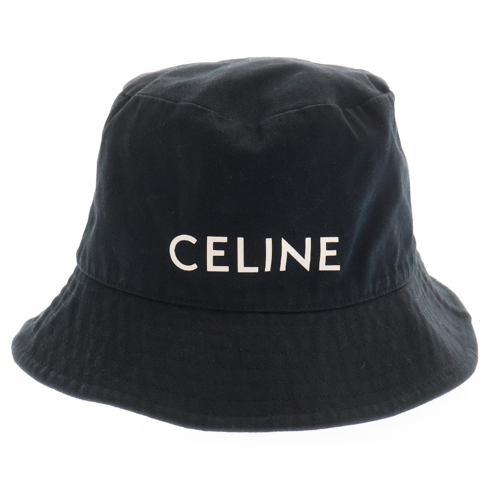 CELINE(セリーヌ) ロゴプリント バケットハット 帽子 ブラック レディース 2AU5B968P