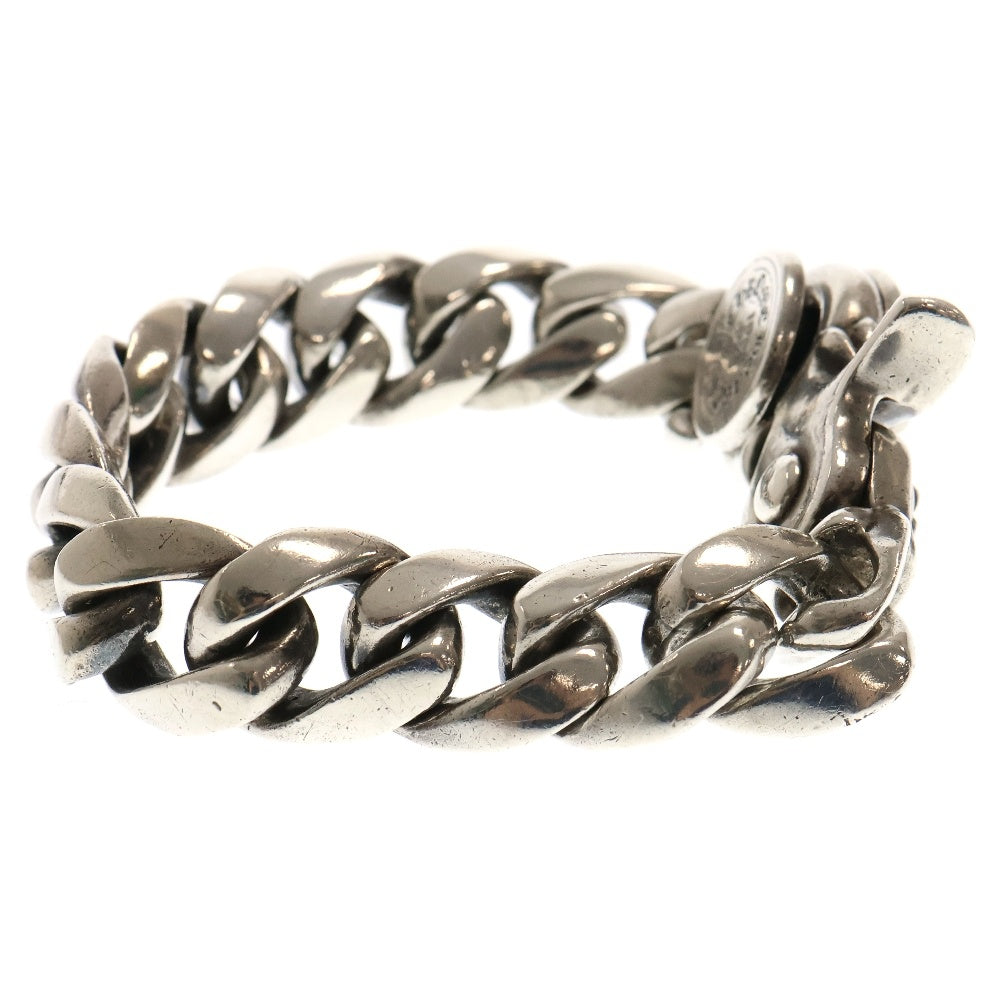 CHROME HEARTS(クロムハーツ) CLSC CHN LNK BRACELET BS FLEUR フレア クラシック チェーン リンク クリップ ブレスレット シルバー