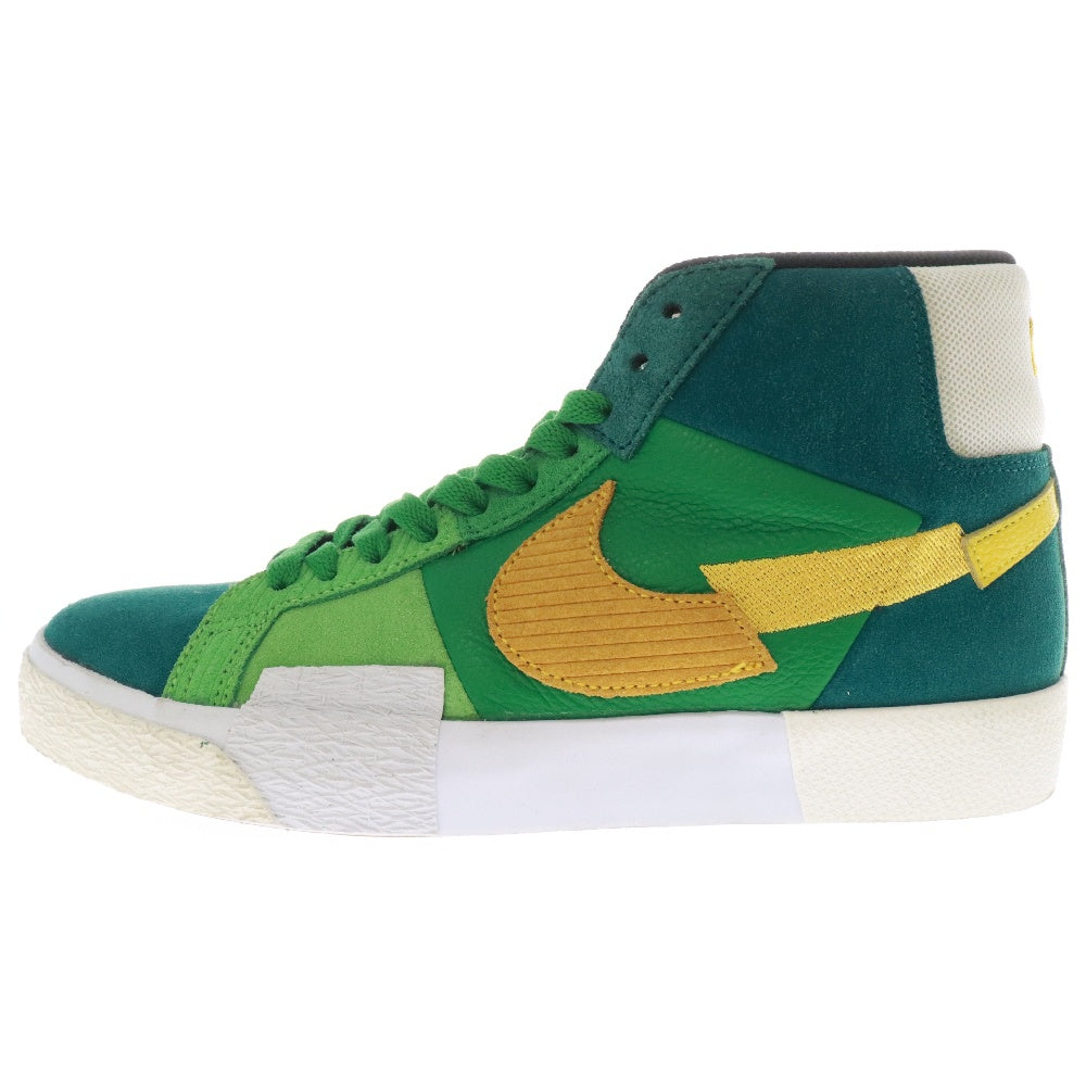NIKE SB(ナイキエスビー) Zoom Blazer Mid Premium Aloe Verde ズーム ブレーザーミッド プレミアム アロエベルデ ミッドカットスニーカー DA8854-300 グリーン
