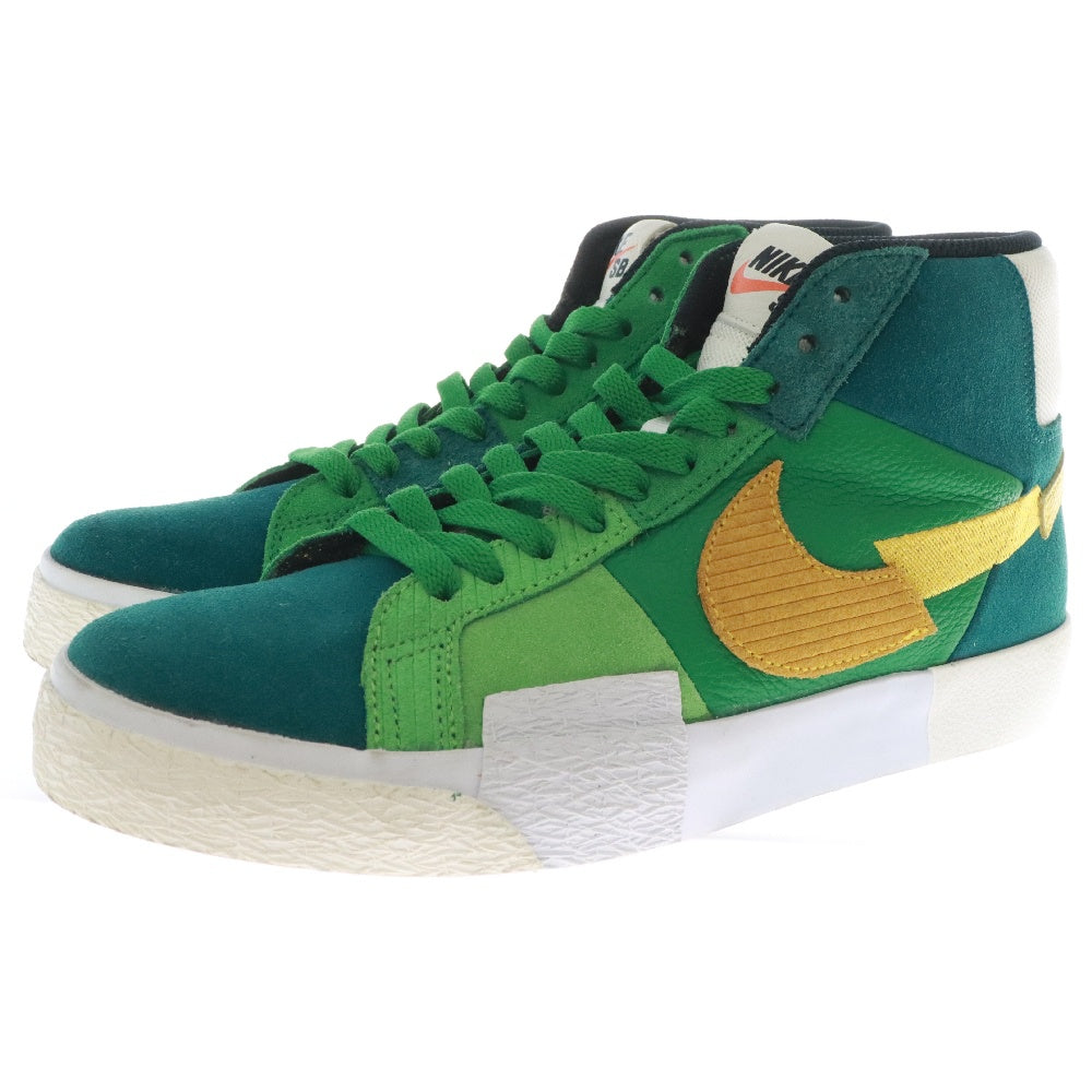 NIKE SB(ナイキエスビー) Zoom Blazer Mid Premium Aloe Verde ズーム ブレーザーミッド プレミアム アロエベルデ ミッドカットスニーカー DA8854-300 グリーン