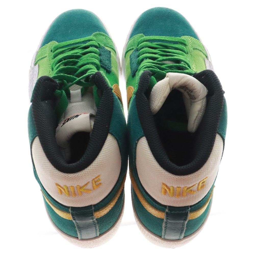 NIKE SB(ナイキエスビー) Zoom Blazer Mid Premium Aloe Verde ズーム ブレーザーミッド プレミアム アロエベルデ ミッドカットスニーカー DA8854-300 グリーン