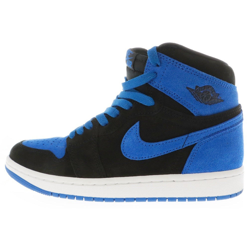 NIKE(ナイキ) AIR JORDAN1 エアジョーダン1 レトロ ハイカットスニーカー ロイヤル リイマジンド ブルー/ブラック US6/24.0cm DZ5485-042