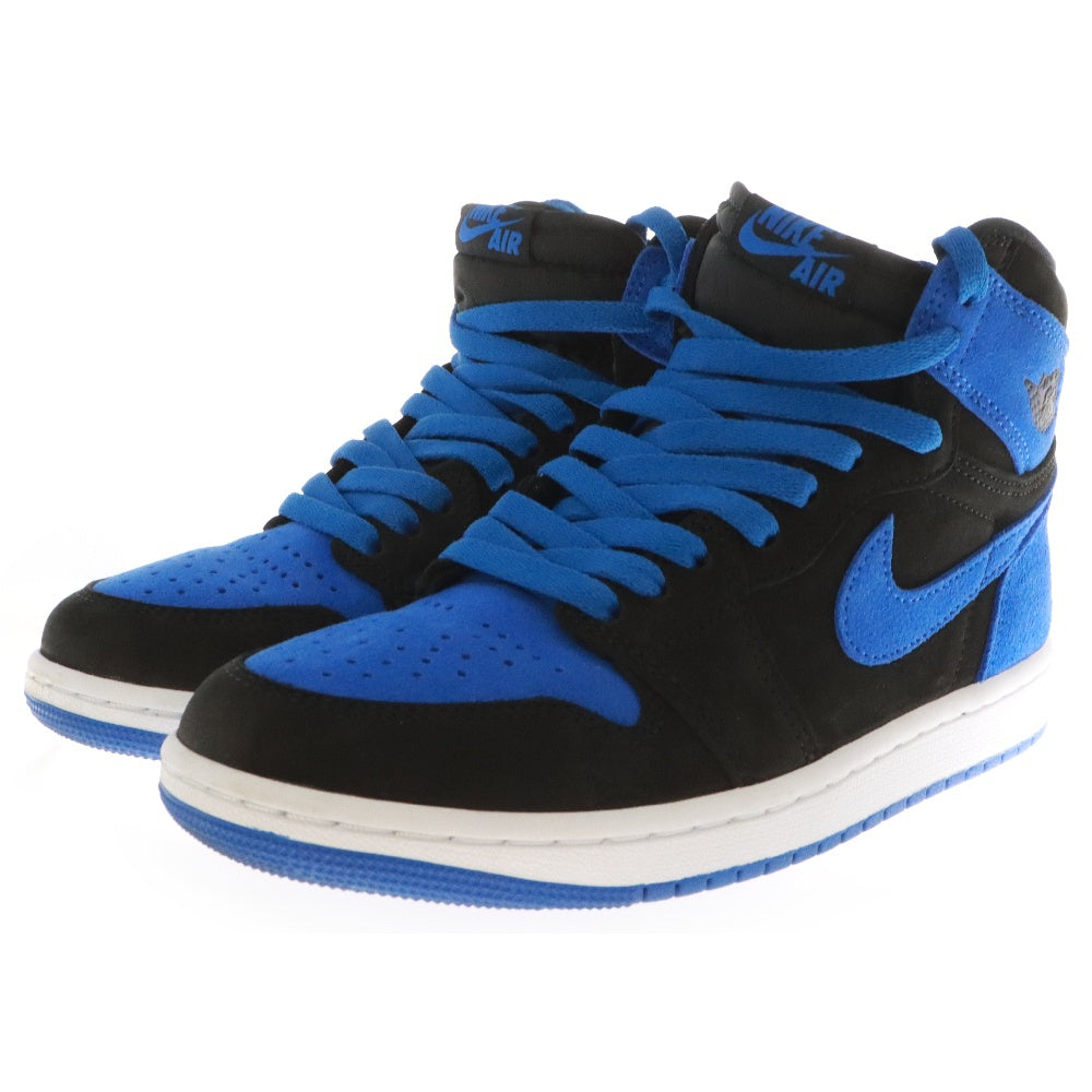 NIKE(ナイキ) AIR JORDAN1 エアジョーダン1 レトロ ハイカットスニーカー ロイヤル リイマジンド ブルー/ブラック US6/24.0cm DZ5485-042