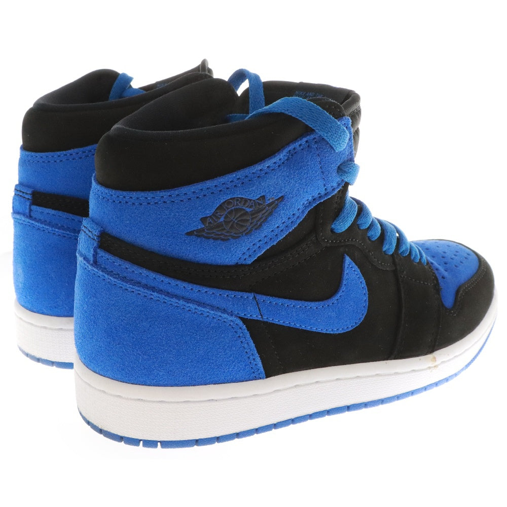 NIKE(ナイキ) AIR JORDAN1 エアジョーダン1 レトロ ハイカットスニーカー ロイヤル リイマジンド ブルー/ブラック US6/24.0cm DZ5485-042