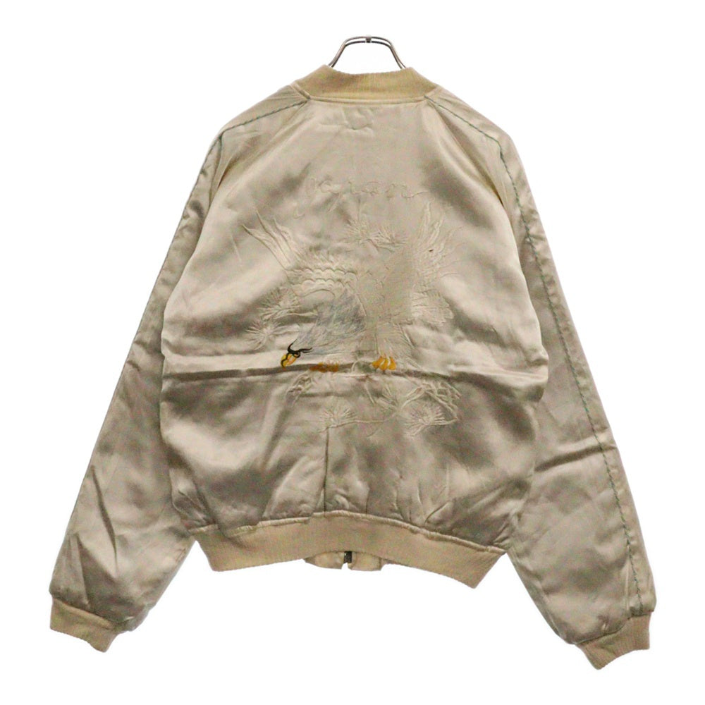 VINTAGE(ヴィンテージ) 50s TOKYOZIP REVERSIBLE BLOUSON 東京ジップ リバーシブル 鷹 虎刺繍 スカジャン ジップアップブルゾン ホワイト