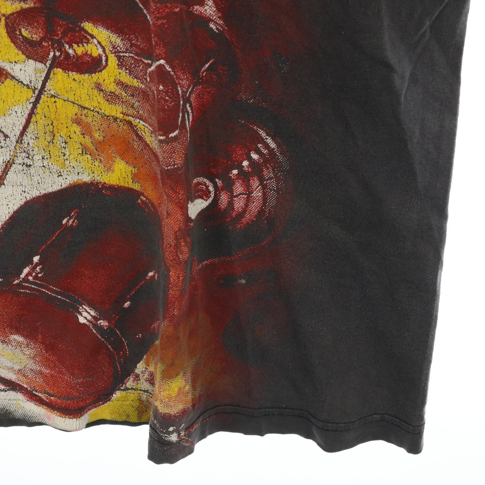 VINTAGE(ヴィンテージ) 90s MANOWAR HELL ON STAGE TEE マノウォー 両面プリント Tシャツ 半袖カットソー ブラック