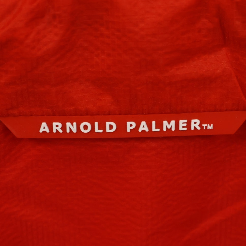 Arnold Palmer(アーノルドパーマー) ハーフジップ フーディ ナイロンジャケット S6400 レッド