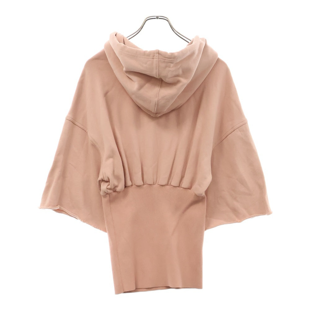 DIESEL(ディーゼル) ドローコード金具 フーディ ワイドリプ プルオーバーパーカー A04552-F-BELTY-0HBAC ピンク