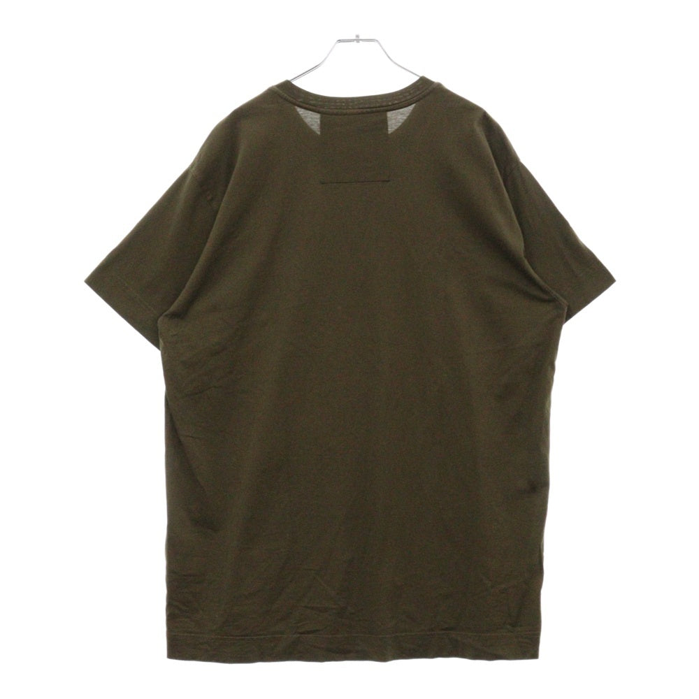 GIVENCHY(ジバンシィ) フロントロゴプリント クルーネック半袖Tシャツ カーキ BM716N3Y7N