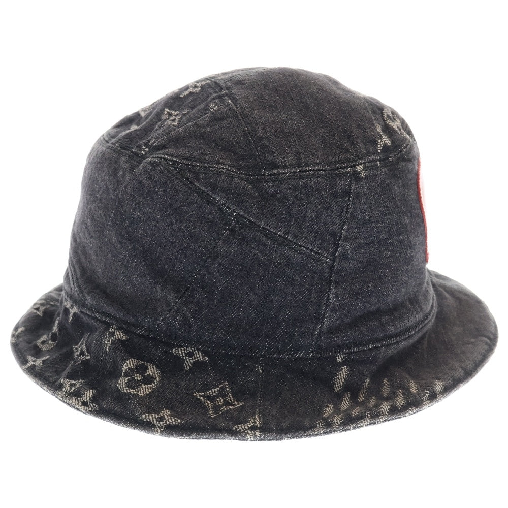 LOUIS VUITTON(ルイヴィトン) ×NIGO LV MADE ボネ・デニム パッチワークバケットハット ブラック MP3244