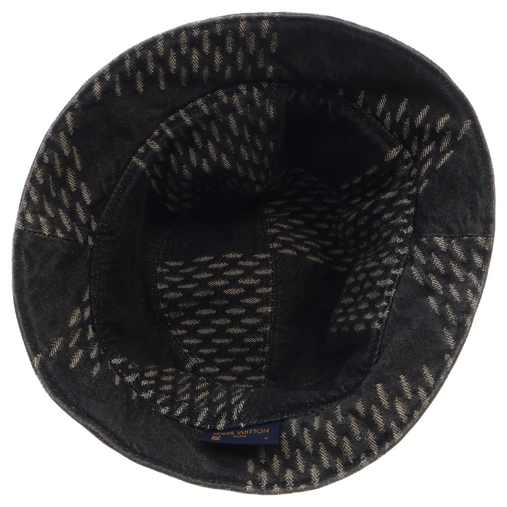 LOUIS VUITTON(ルイヴィトン) ×NIGO LV MADE ボネ・デニム パッチワークバケットハット ブラック MP3244