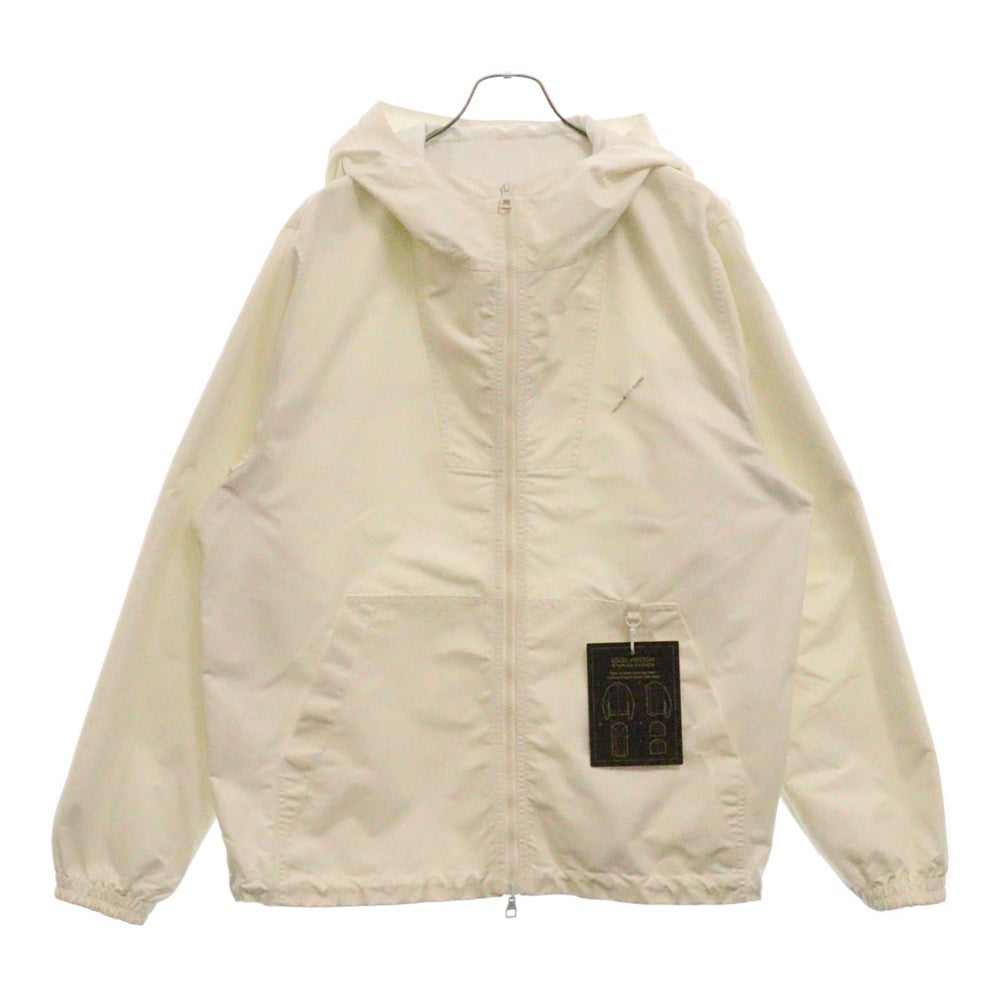 LOUIS VUITTON(ルイヴィトン) モノグラム ジップアップ フーディ リバーシブルウインドブレーカー RM222Q MO6 HLB46W ホワイト