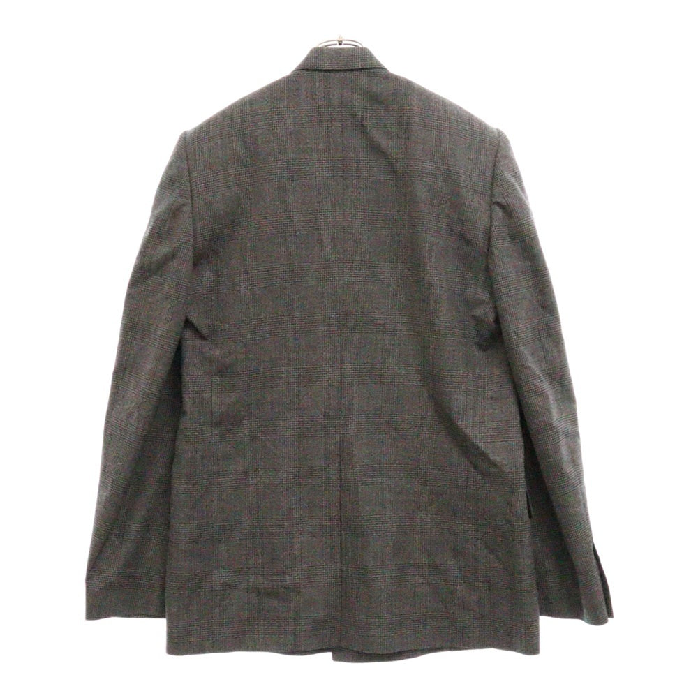 BALENCIAGA(バレンシアガ) 23AW チェック柄 オーバーサイズ 2B ダブルテーラードジャケット 773331 TNT41 グレー