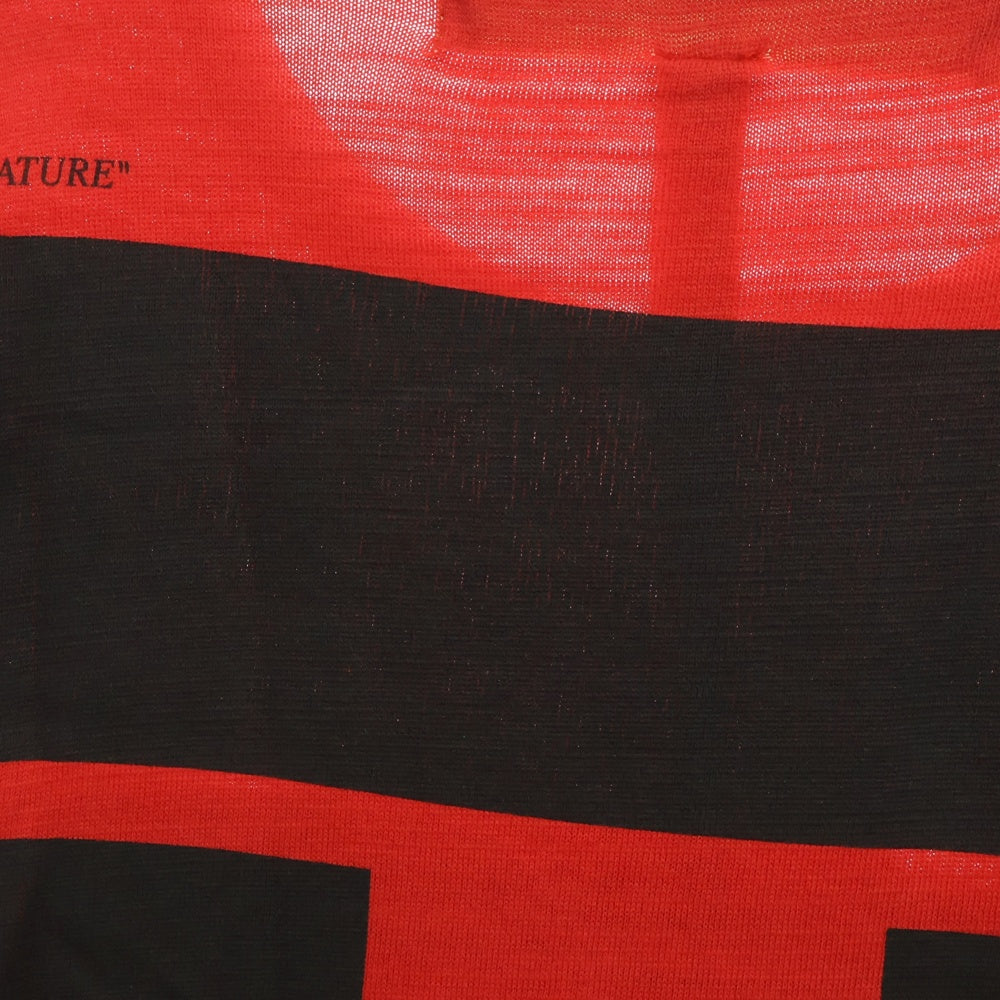 OFF-WHITE(オフホワイト) 18SS MONALISA S S TEE モナリザ フロントプリント クルーネック半袖Tシャツ OMAA002S18001012 レッド