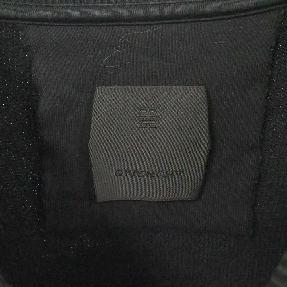 GIVENCHY(ジバンシィ) Reverse slim fit sweatshirt リバースロゴ クルーネックスウェットトレーナー ブラック BMJ0HA3Y8BN