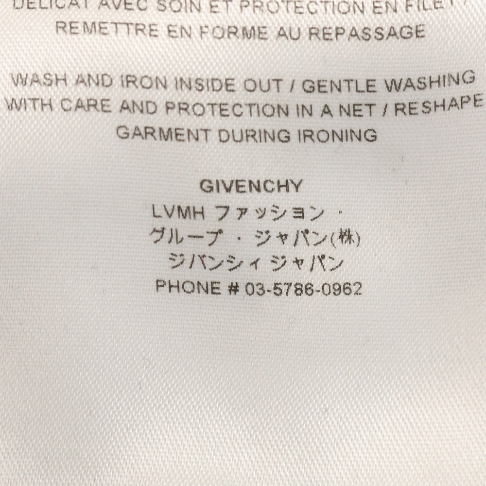 GIVENCHY(ジバンシィ) Reverse slim fit sweatshirt リバースロゴ クルーネックスウェットトレーナー ブラック BMJ0HA3Y8BN