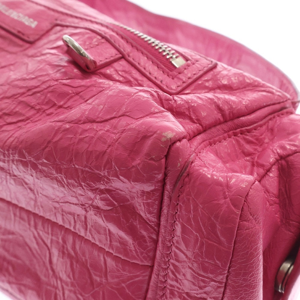 BALENCIAGA(バレンシアガ) SUPERBUSY XS SLING BAG XS 762516 スーパービージー メタリックレザー ボディバッグ ピンク