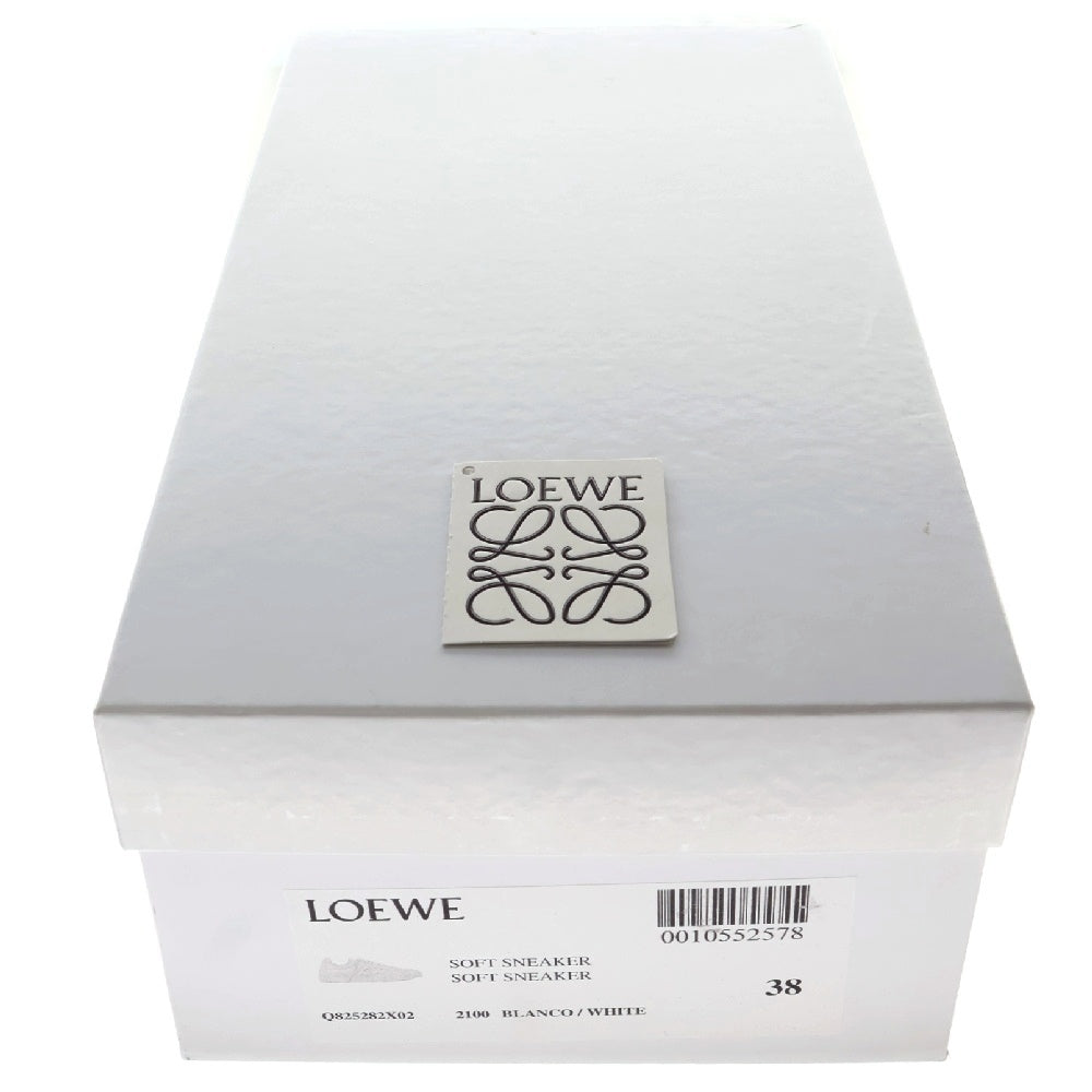 LOEWE(ロエベ) アナグラム レザー ローカットスニーカー 592411 ホワイト レディース