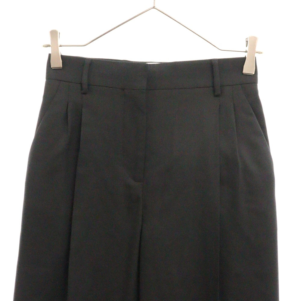 LOEWE(ロエベ) センタープレス ストレート スラックス パンツ Q825331X08 ブラック レディース