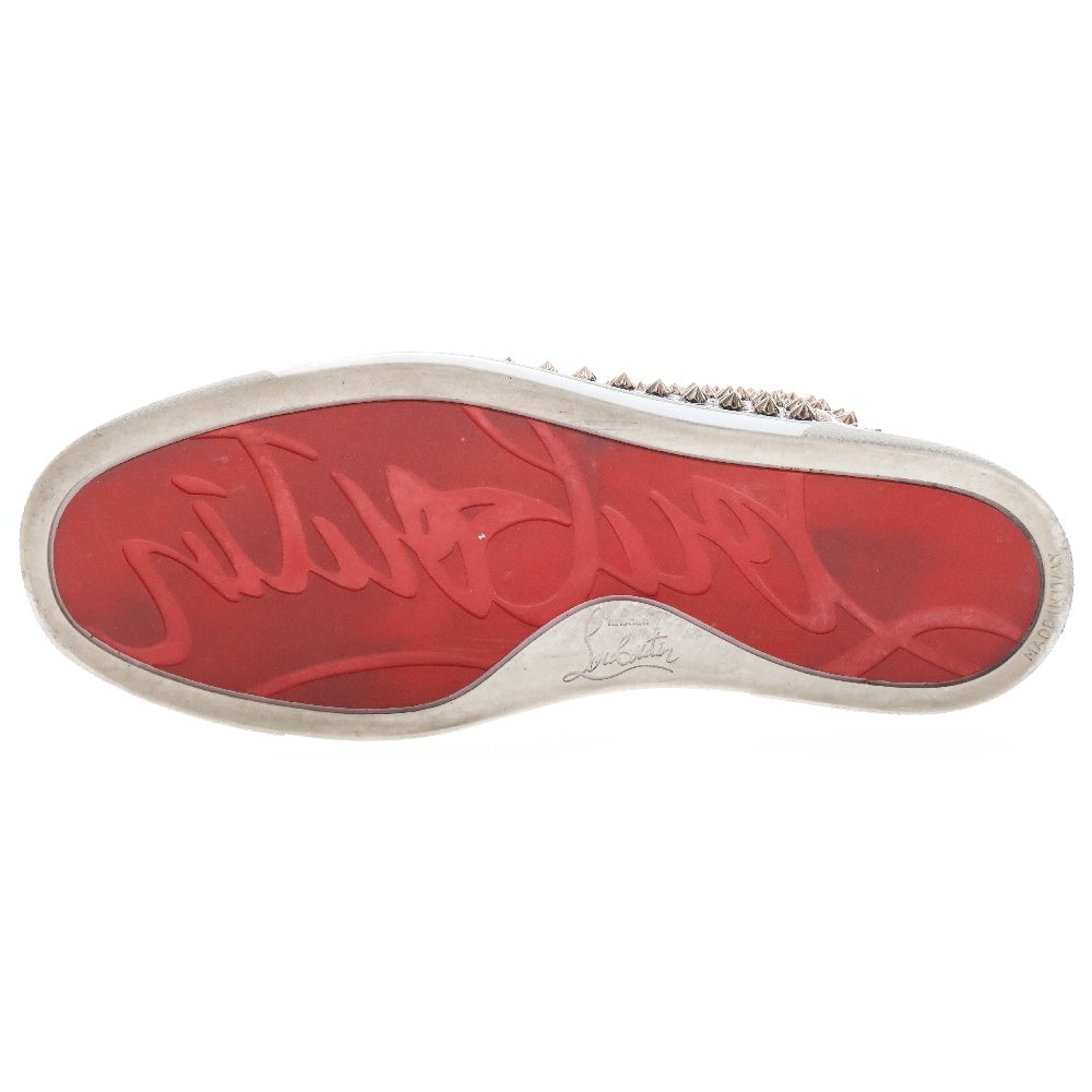 CHRISTIAN LOUBOUTIN(クリスチャンルブタン) Louis Spikes スパイクラメスタッズ ハイカットスニーカー シルバー