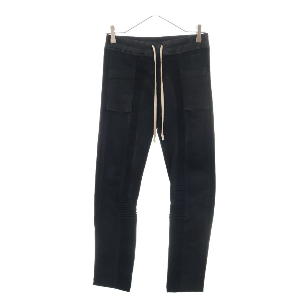 DRKSHDW(ダークシャドウ) 16AW Denim Combo Leggings レザーコーティング バイカーレギンスパンツ ブラック DS16F8316-SBKM