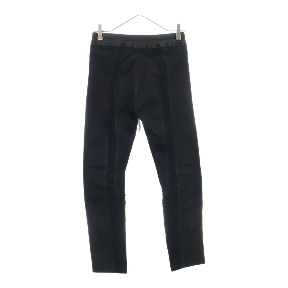 DRKSHDW(ダークシャドウ) 16AW Denim Combo Leggings レザーコーティング バイカーレギンスパンツ ブラック DS16F8316-SBKM