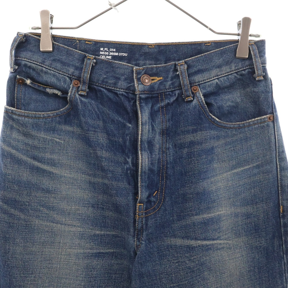 CELINE(セリーヌ) 22SS COSMIC CRUISER期 SURF FLARE JEANS ダークユニオンウォッシュフレアデニム N638 365M インディゴ