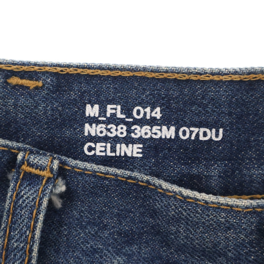 CELINE(セリーヌ) 22SS COSMIC CRUISER期 SURF FLARE JEANS ダークユニオンウォッシュフレアデニム N638 365M インディゴ
