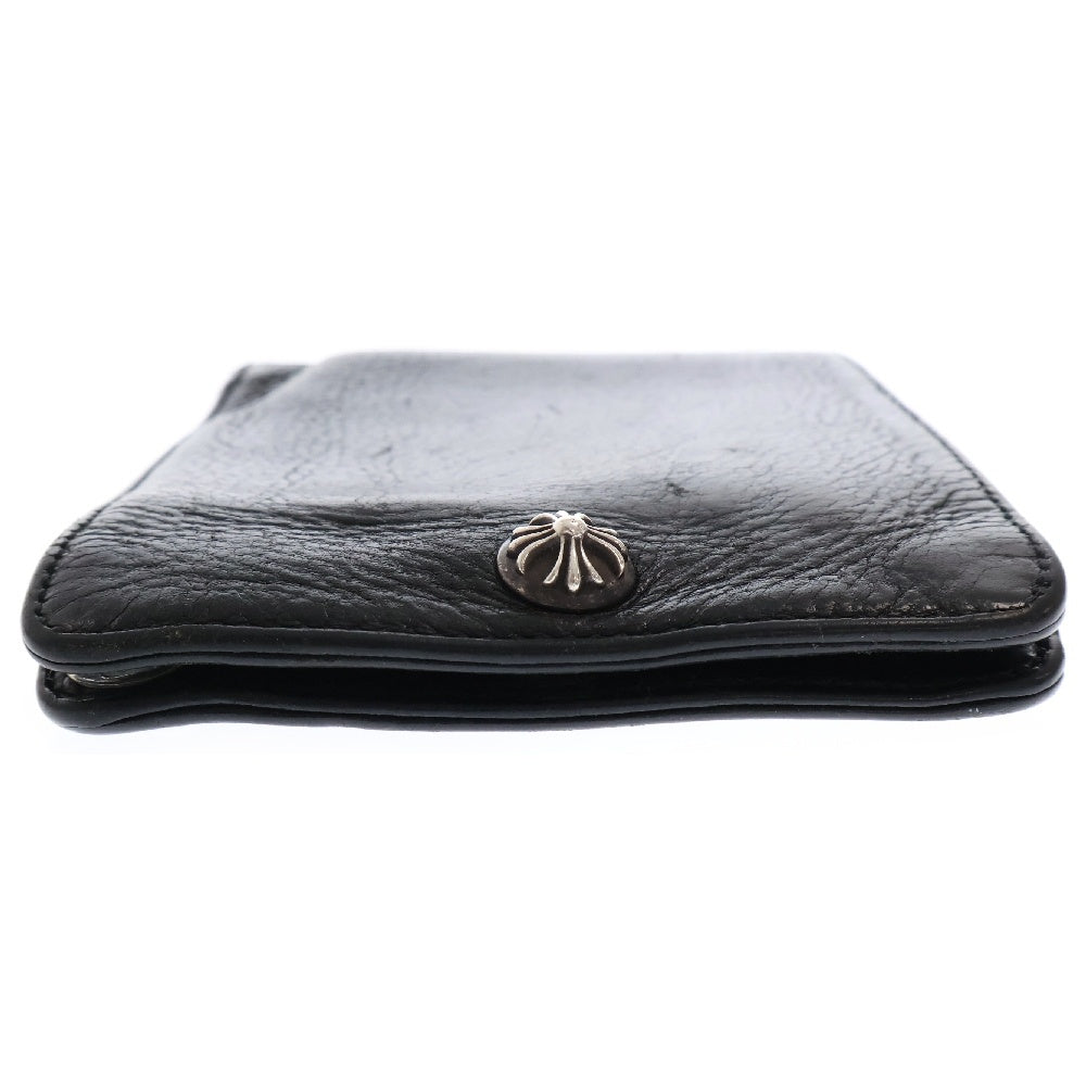 CHROME HEARTS(クロムハーツ) 1SNAP 1スナップ クロス ボールボタン レザーウォレット 財布 ブラック BCA361