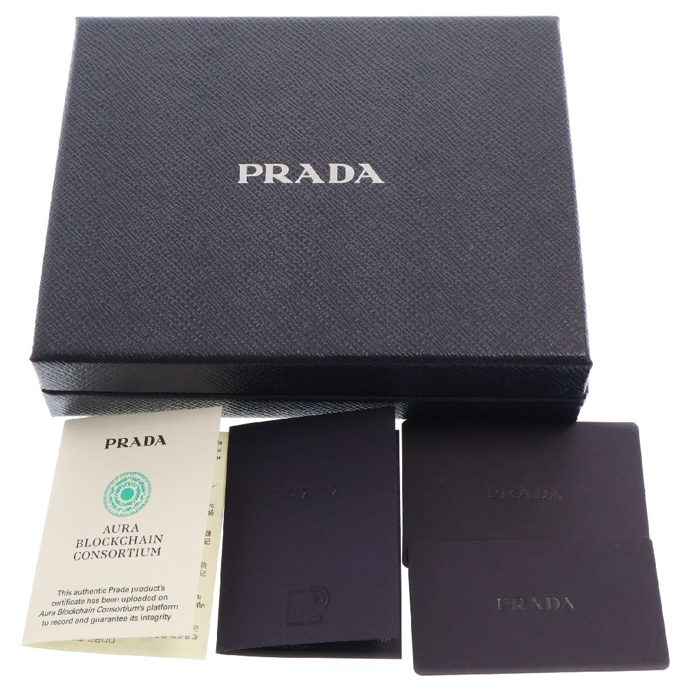 PRADA(プラダ) トライアングルロゴ ベロリボン ヘアピン ブラック 1IF154 レディース