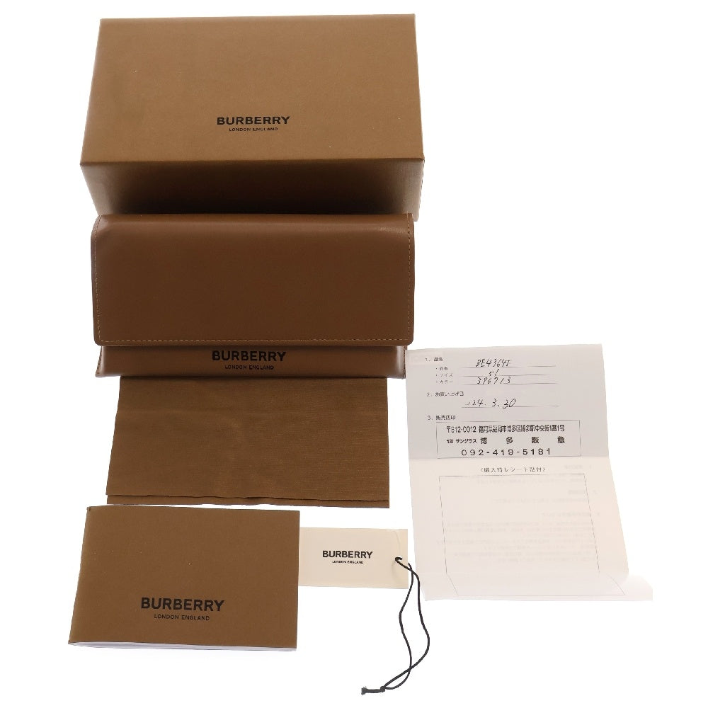 BURBERRY(バーバリー) バーバリーチェック総柄 アイウェア サングラス ブラウン B 4364-F