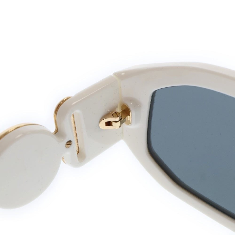 VERSACE(ヴェルサーチ) Medusa Biggie Sunglasses メデューサテンプル サングラス ホワイト/ゴールド