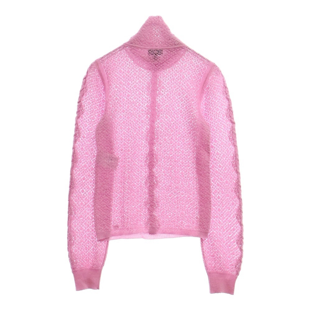 CHANEL(シャネル) 24AW ココマーク ラメ加工 タートルニットセーター P75733 ピンク