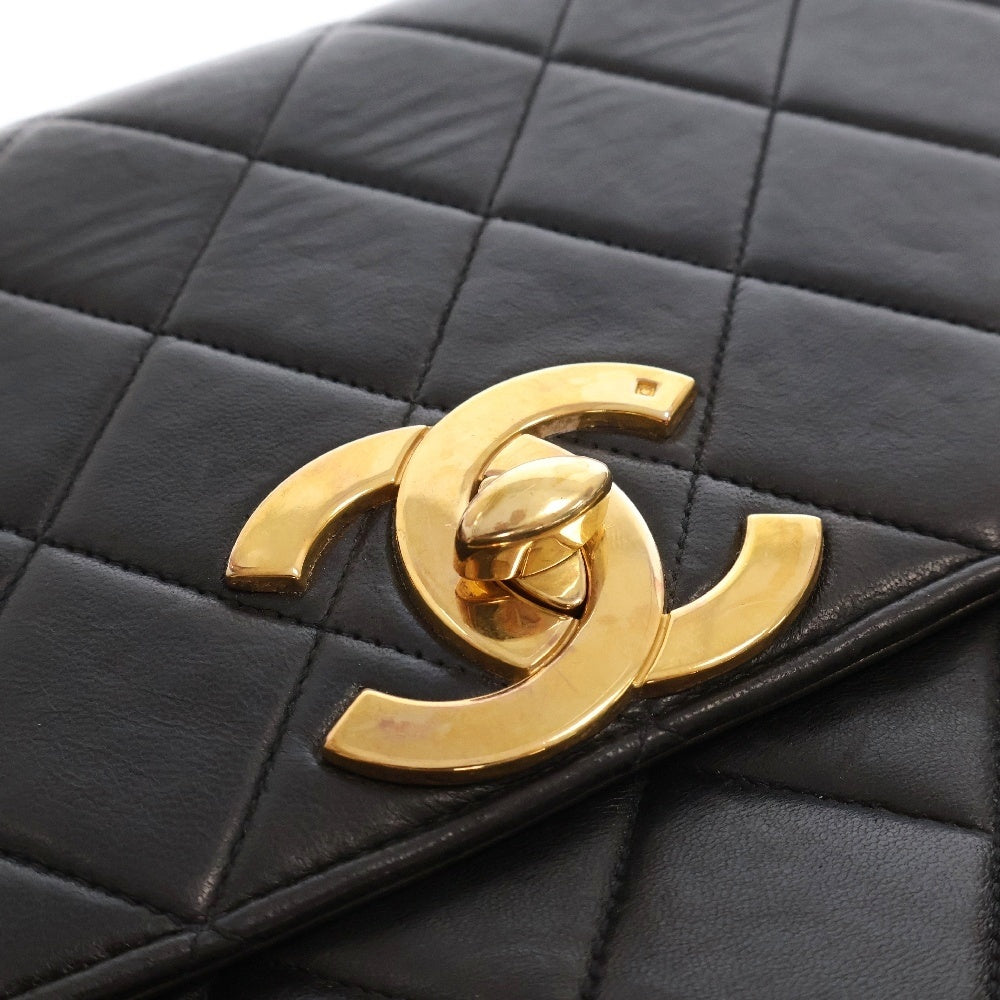 CHANEL(シャネル) デカマトラッセ ココマーク チェーンショルダーバッグ ブラック