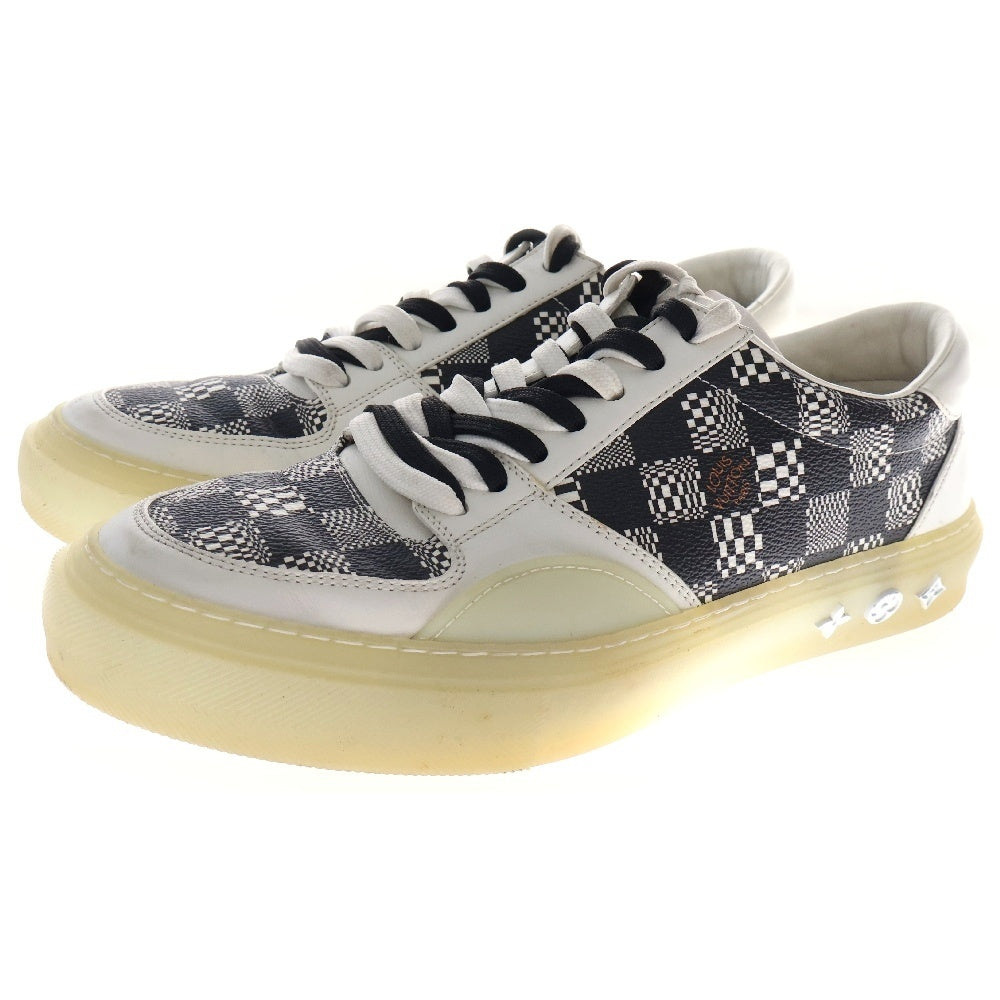 LOUIS VUITTON(ルイヴィトン) 21SS ディストーテッド ダミエLVオリ・ラインスニーカー ホワイト MS1220